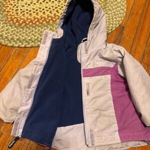 L.L. Bean toddler 3T warm
Up jacket all season fleece lined